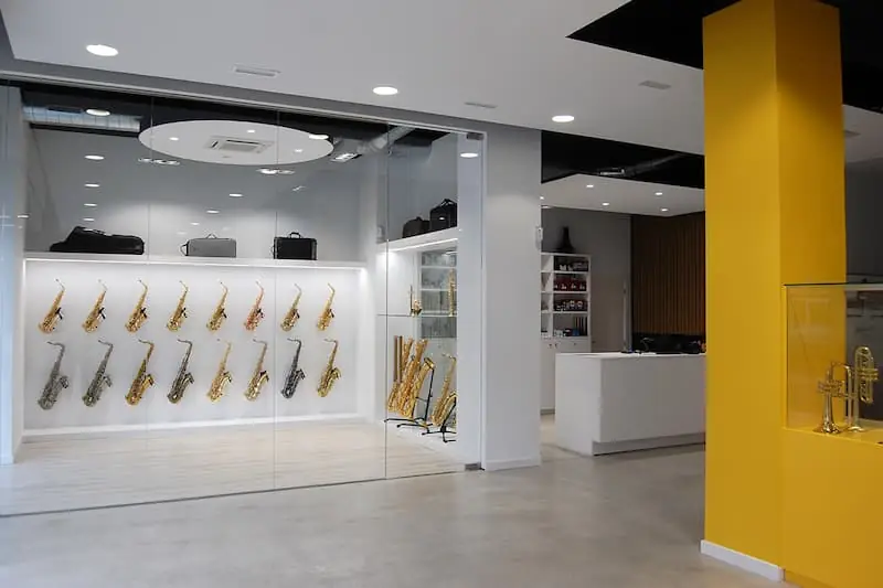 Instrumentomanía, tienda de instrumentos musicales, proyecto de Càdec Disseny